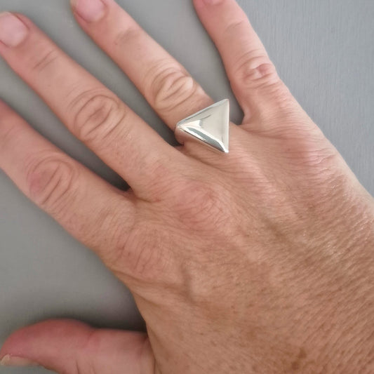Chunky Triangle Adjustable Ring