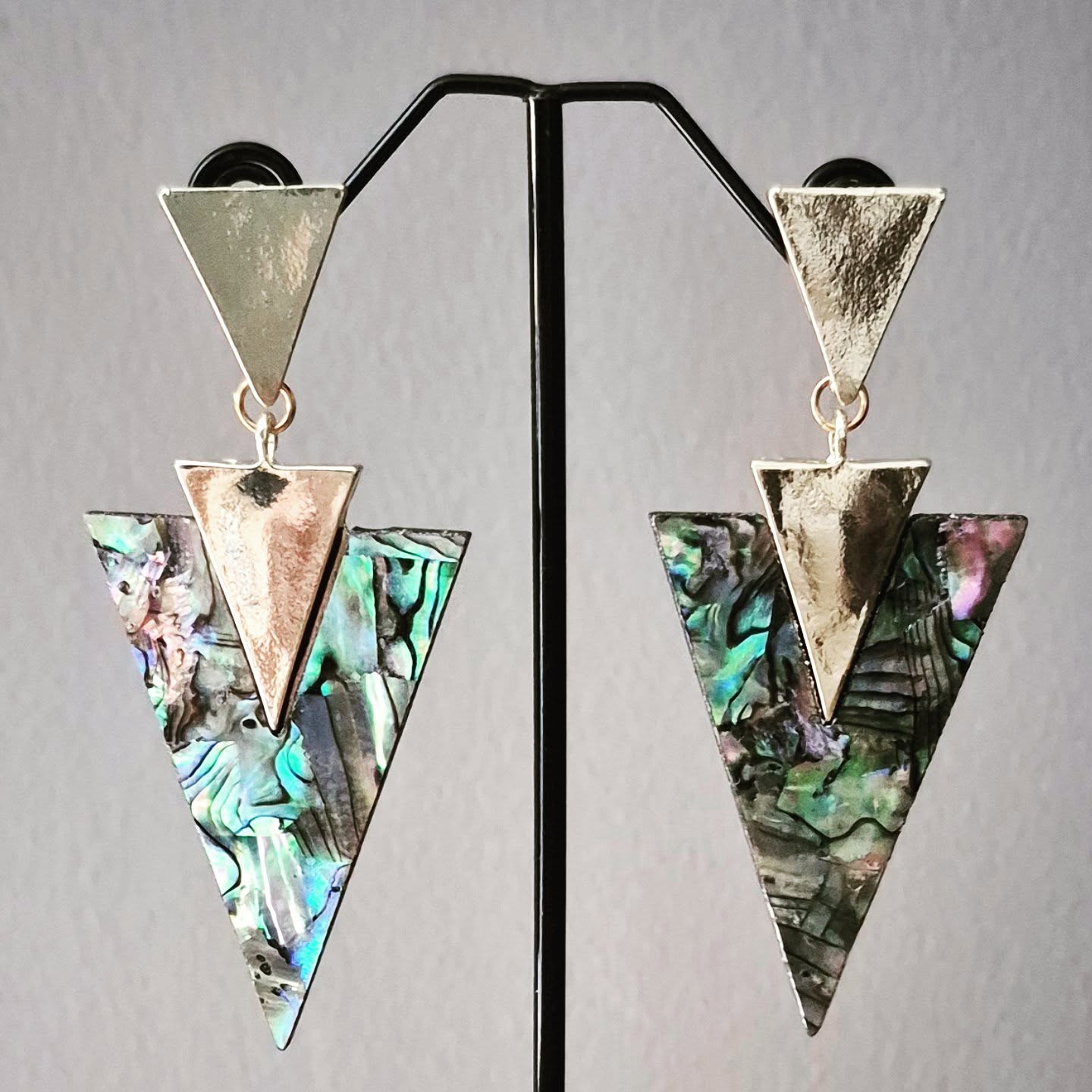 Geometric Statement Drop Earrings