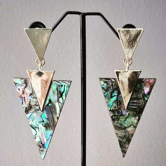 Geometric Statement Drop Earrings