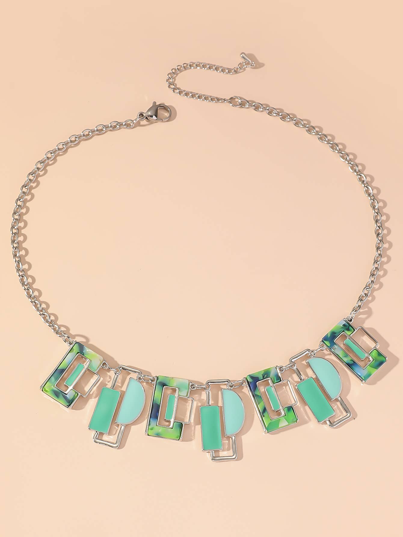 Green Enamal Neckalce