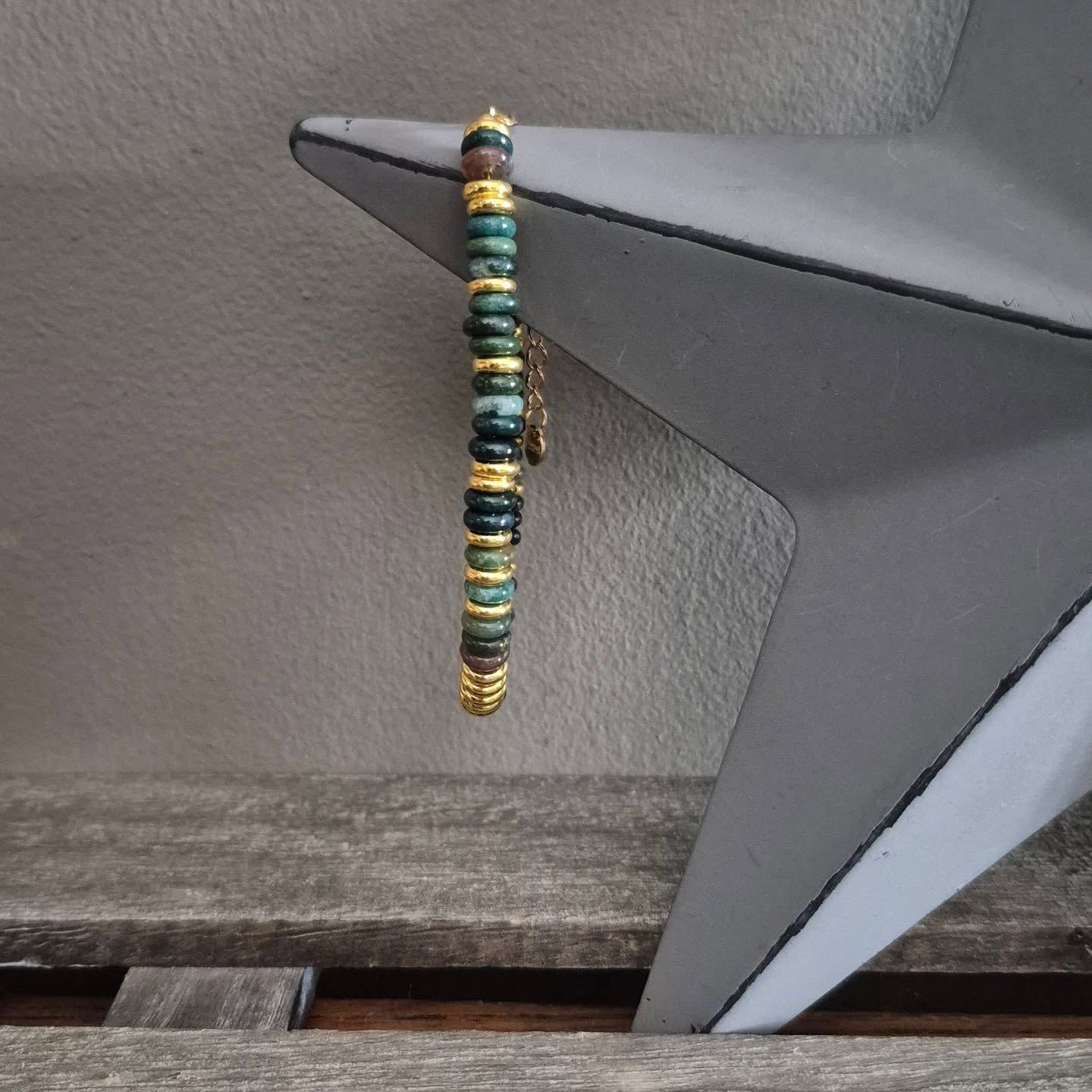 Natural Gemstone Beaded Bracelet Green