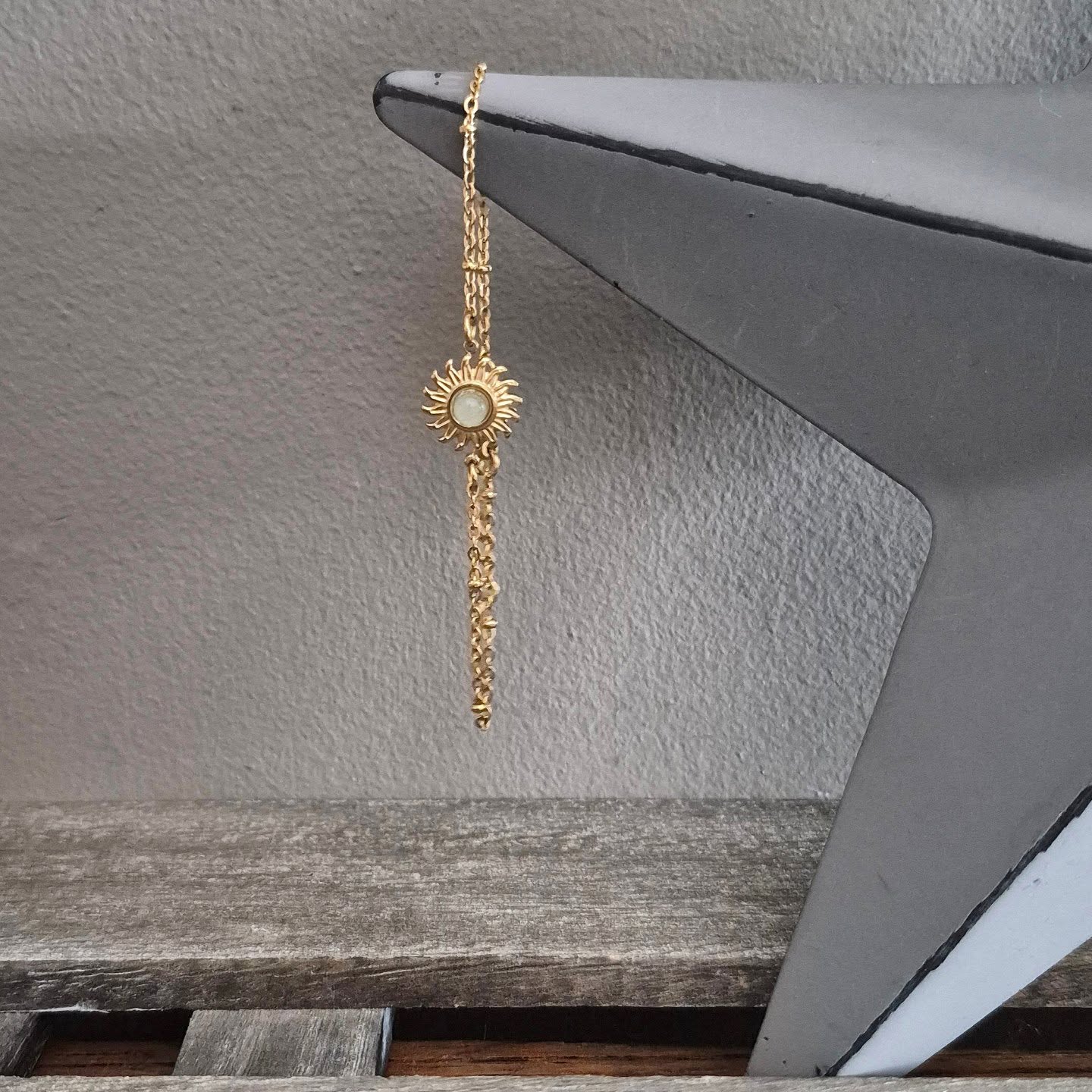 Gold Bracelet With Sun Shape