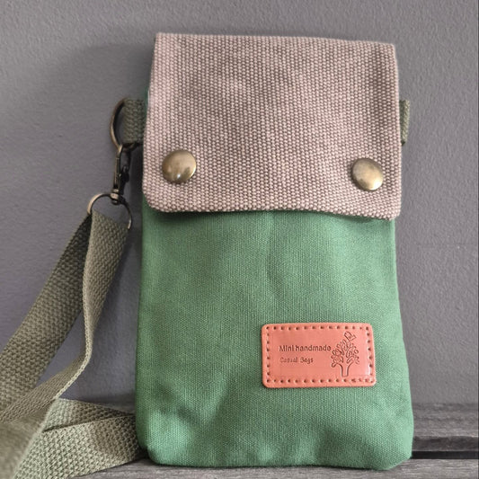 Cross Body Phone Bag - Green
