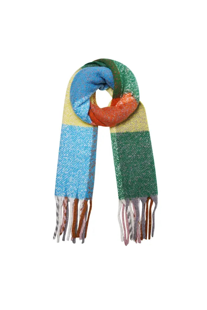 Multi - Coloured Warm Scarf