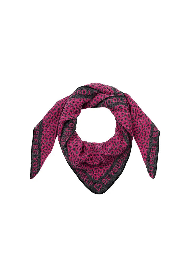 Hot Pink Triangle Scarf