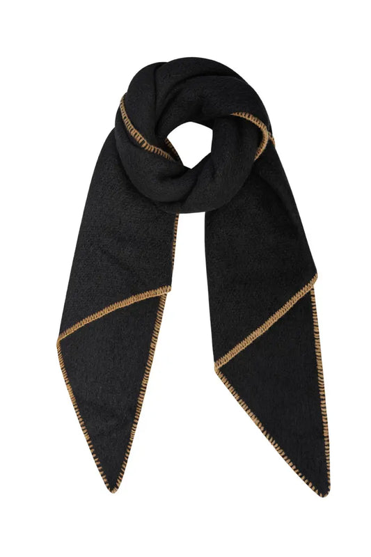 Super Soft Black & Brown Scarf