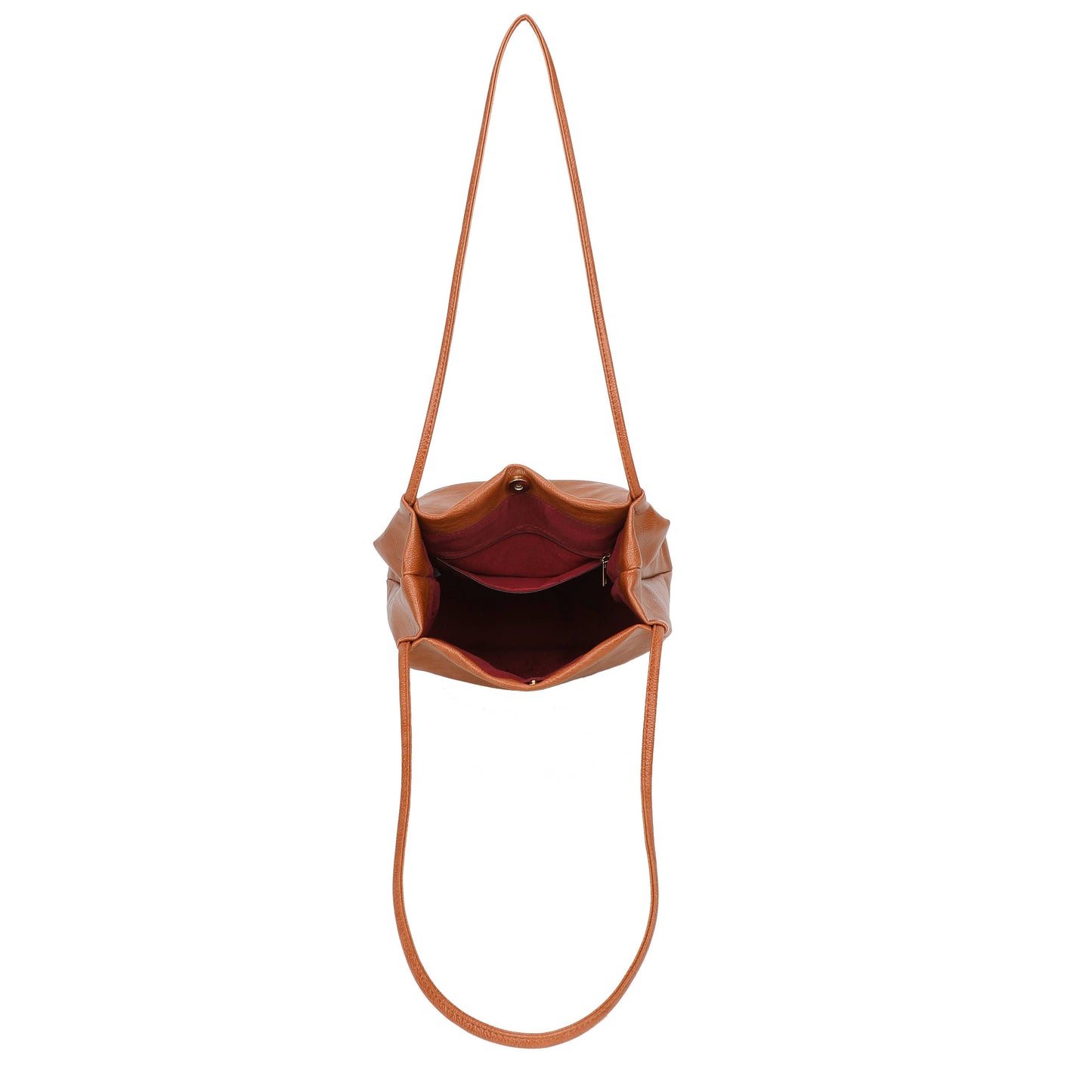 Soft Slouchy Shoulder Bag: Hot Pink