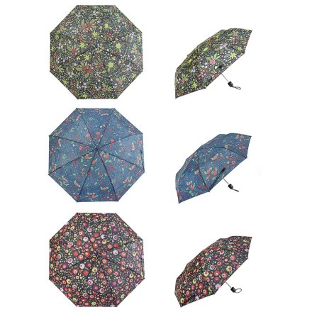 Folding Floral Umbrellas