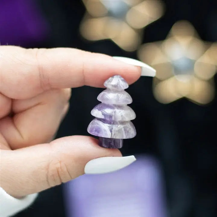 Amethyst Crystal Christmas Tree in A Bag