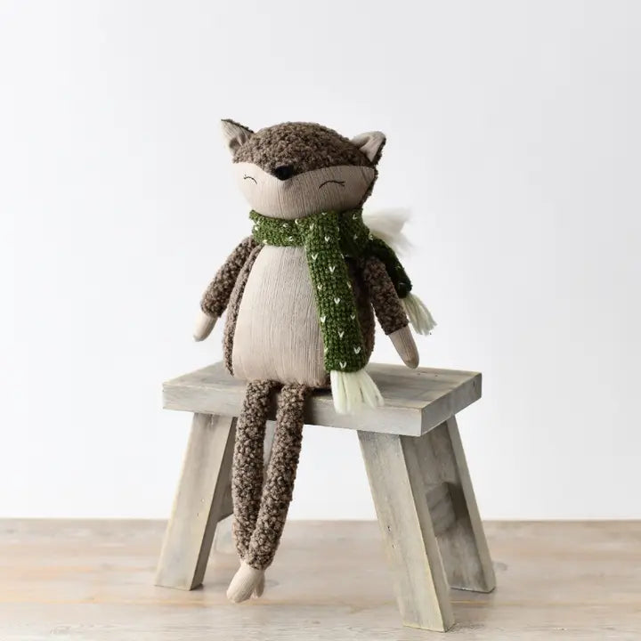 Fabric Sitting Fox, 42cm