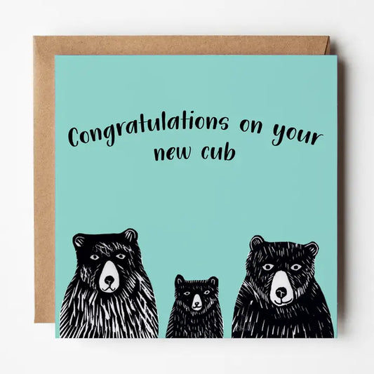 New Cub - Blank Greetings Card