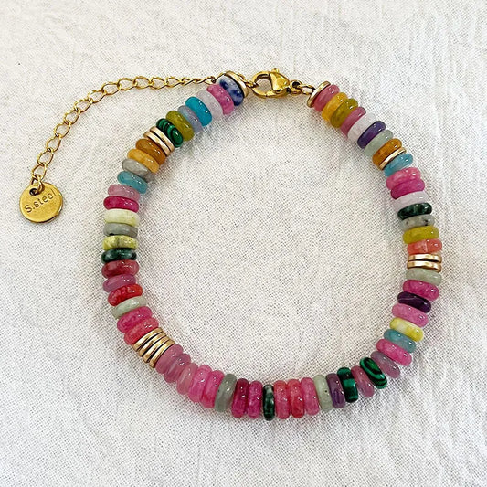 Natural Gemstone Beaded Bracelet