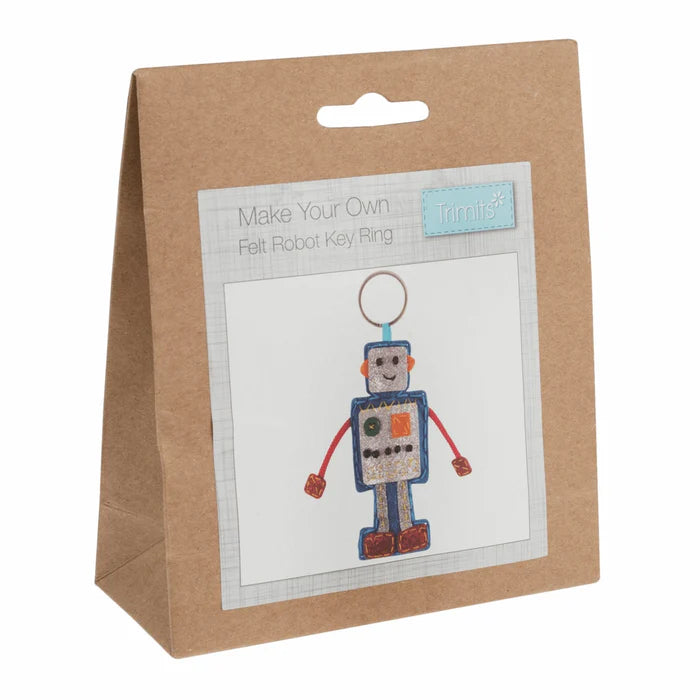Make Your Own Felt- Robot Keyring