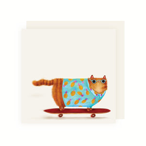 Card - Skater Cat