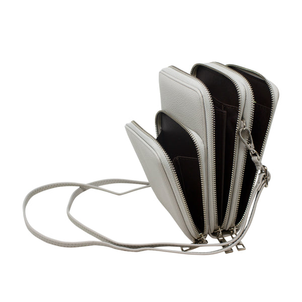 Front Pocket Crossbody Phone Bag Grey
