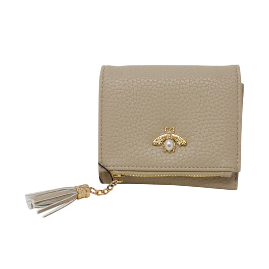 Beige Bee Purse