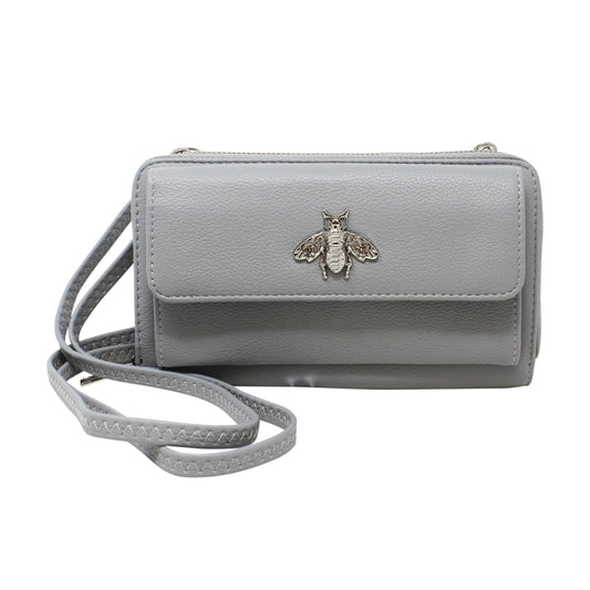 Grey Long Bee Purse / Bag