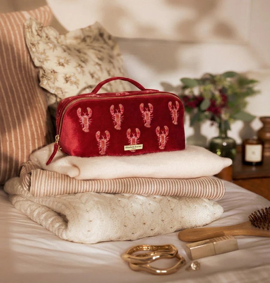 Lobster Open Flat Makeup Bag