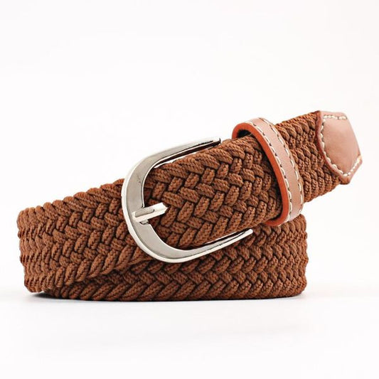 Elasticated Belt - Brown