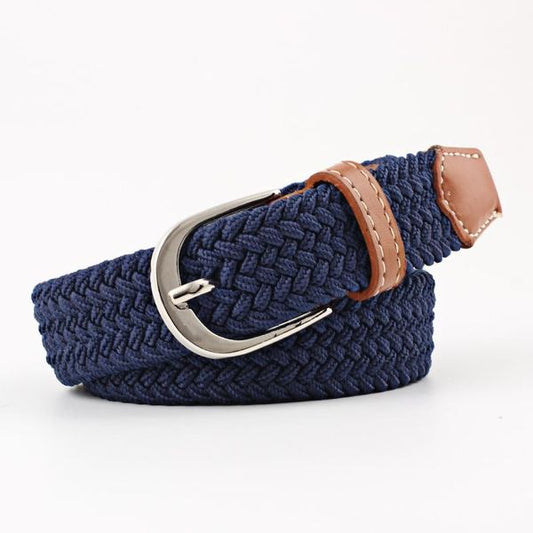 Elasticated Belt - Navy