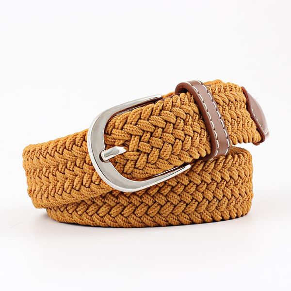 Elasticated Belt - Camel