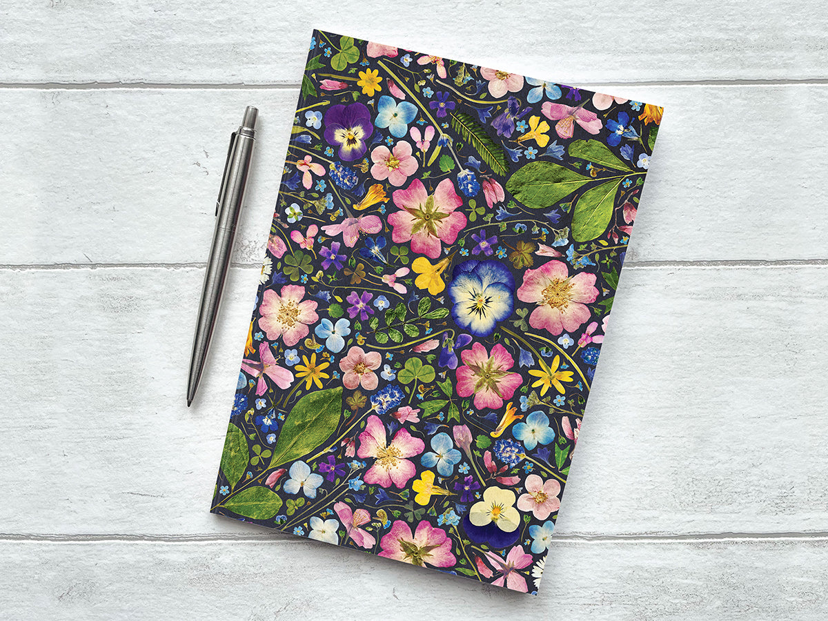 Lucy Miller - A5 Floral Notebook, Ink