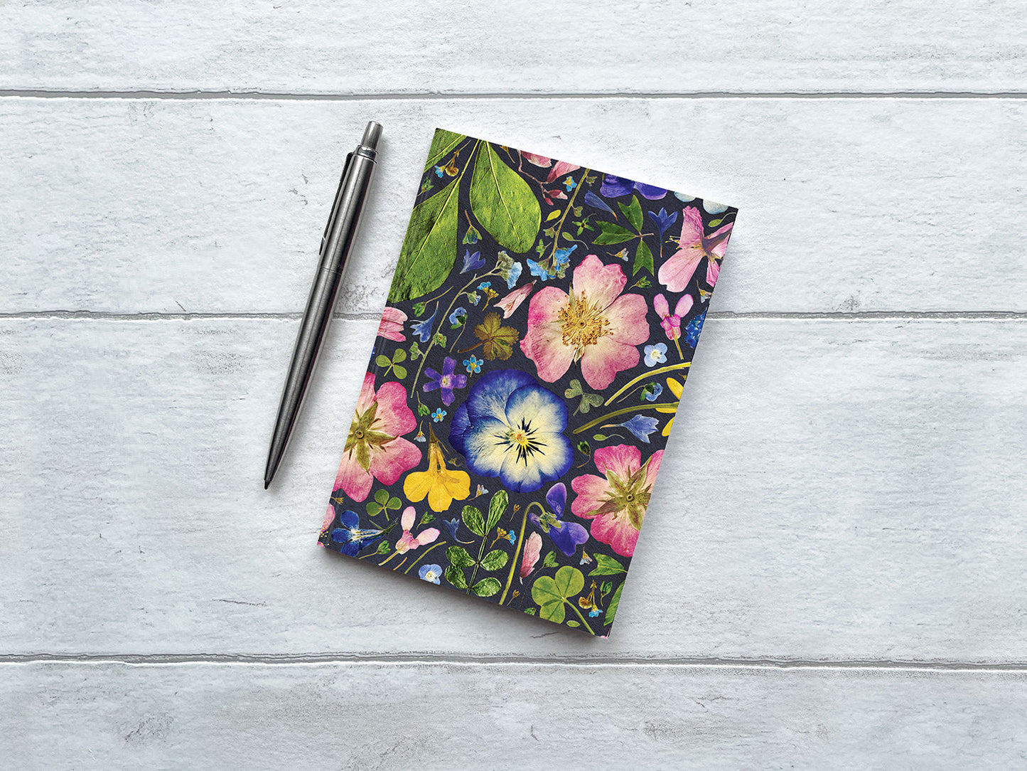 Lucy Miller - A6 Floral Notebook, Ink