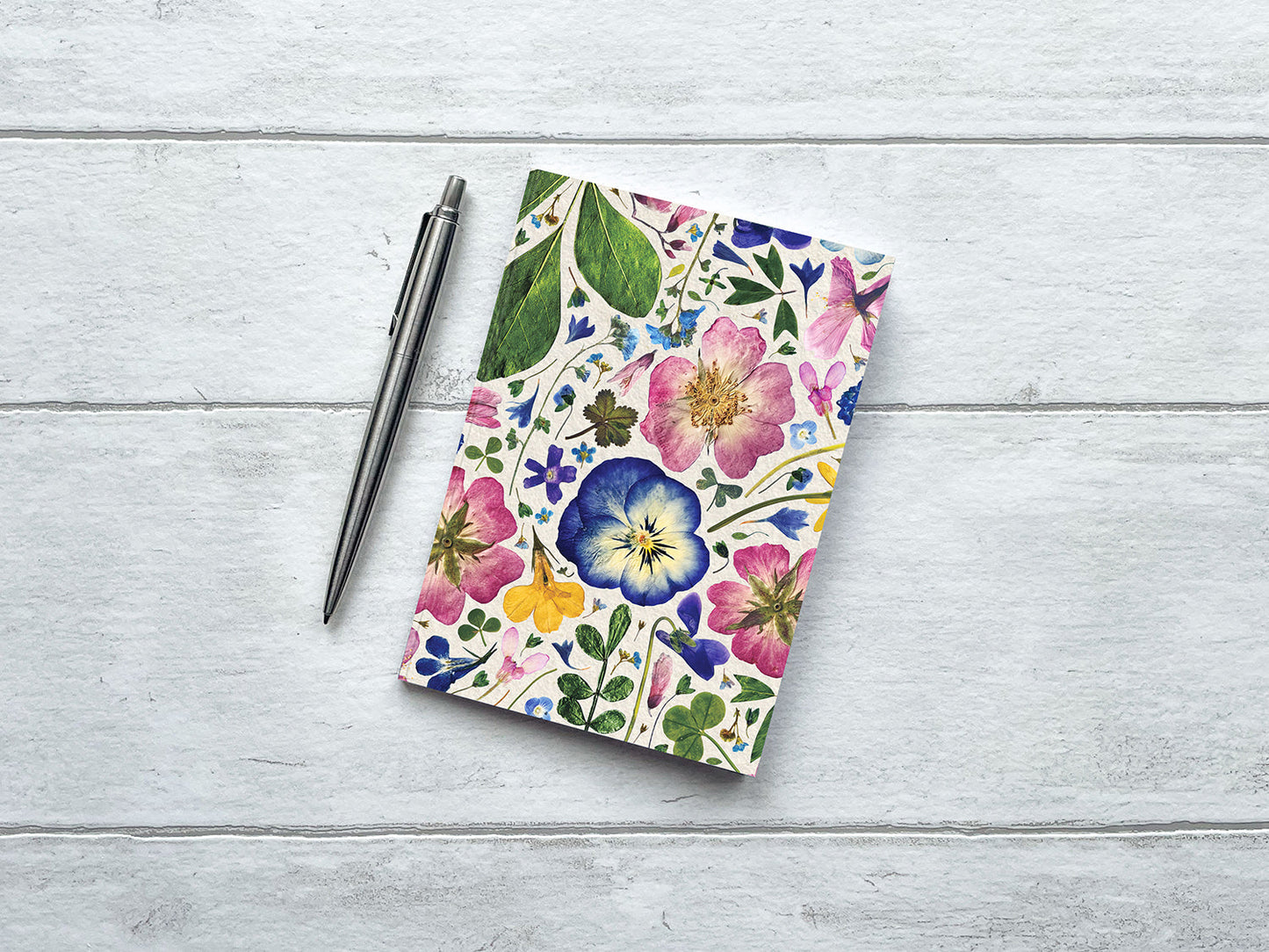 Lucy Miller - A6 Floral Notebook, Natural