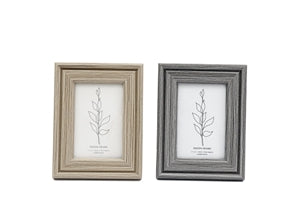 Set of 2 Neutral Wood Frames 5x7