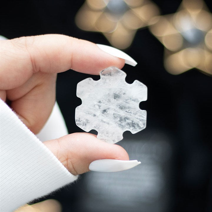 Clear Quartz Crystal Snowflakes in a Bag