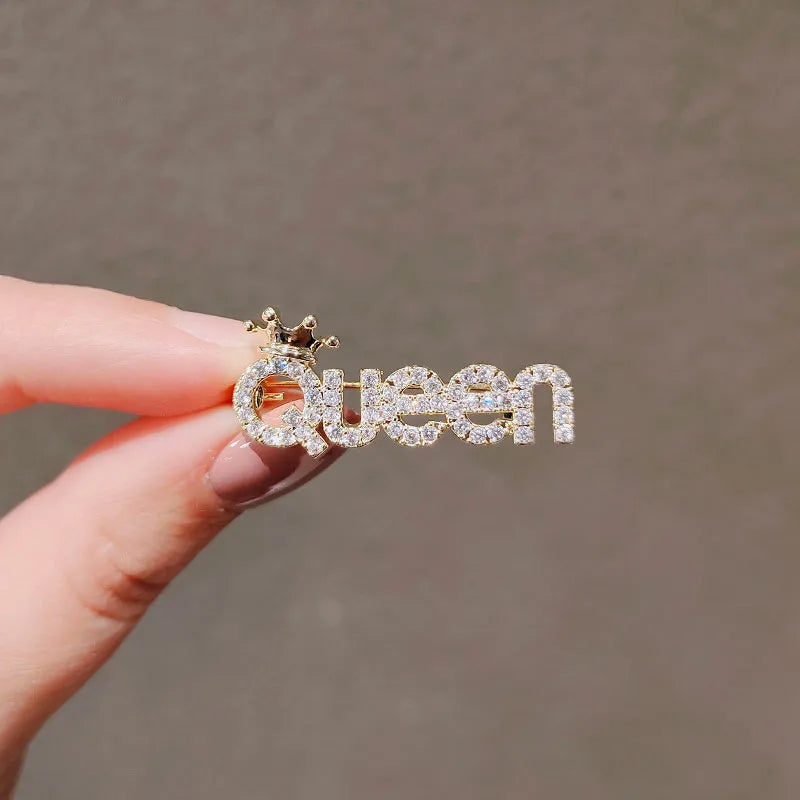 Gold Queen Brooch