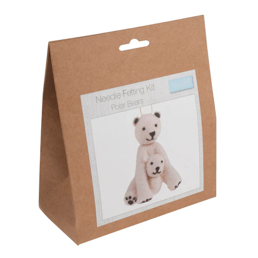 Needle Felting Kit - Polar Bear