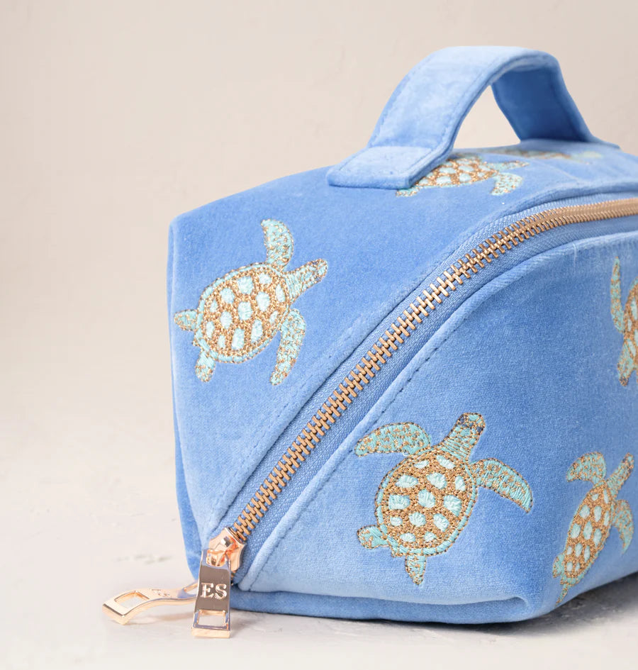 Turtle Conservation Open Flat Makeup Bag