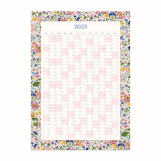 2025 Year Wall Planner, Natural