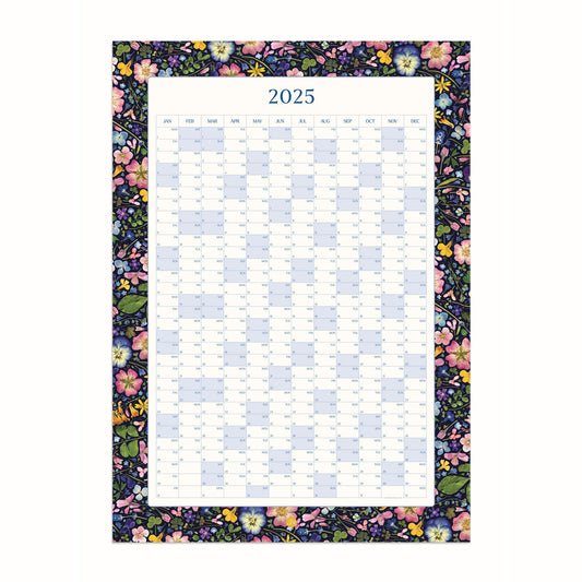 2025 Year Wall Planner, Ink