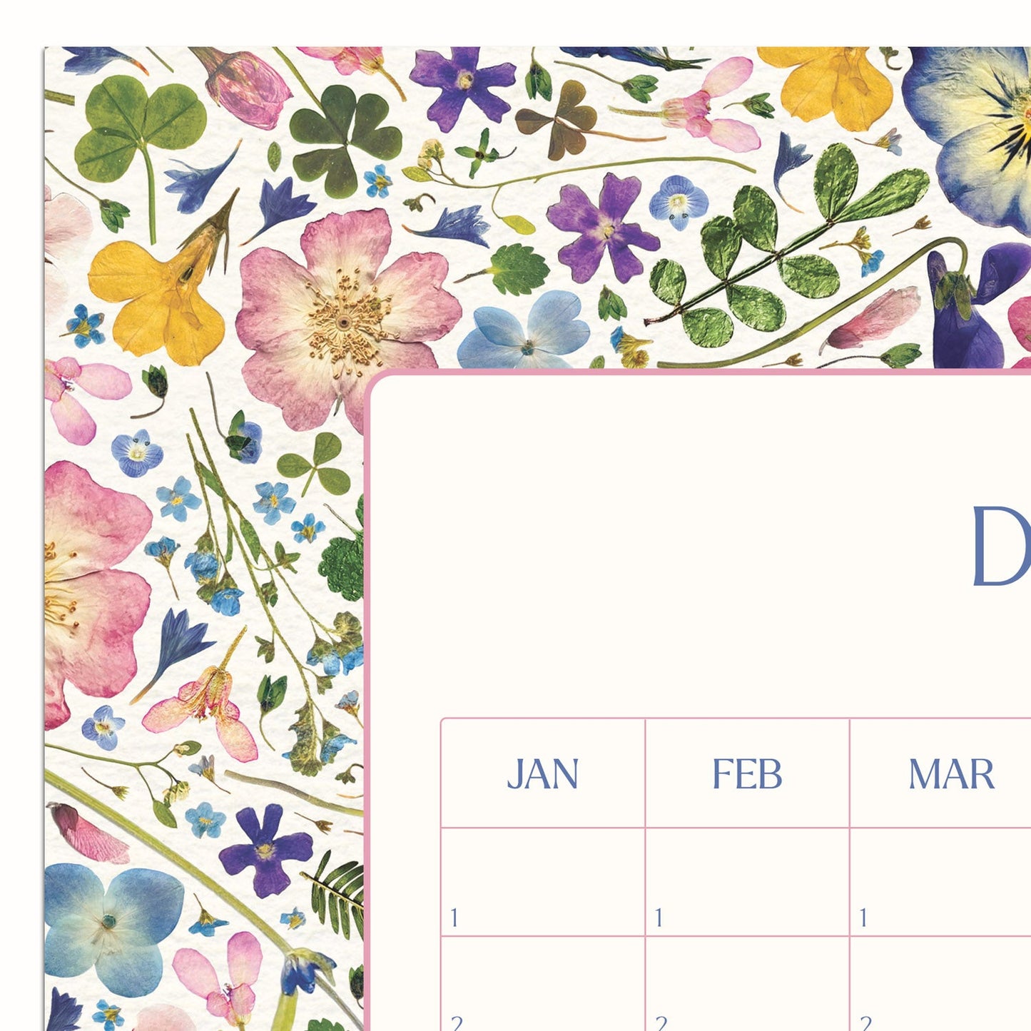 Dates to Remember Perpetual Wall Calendar, Natural