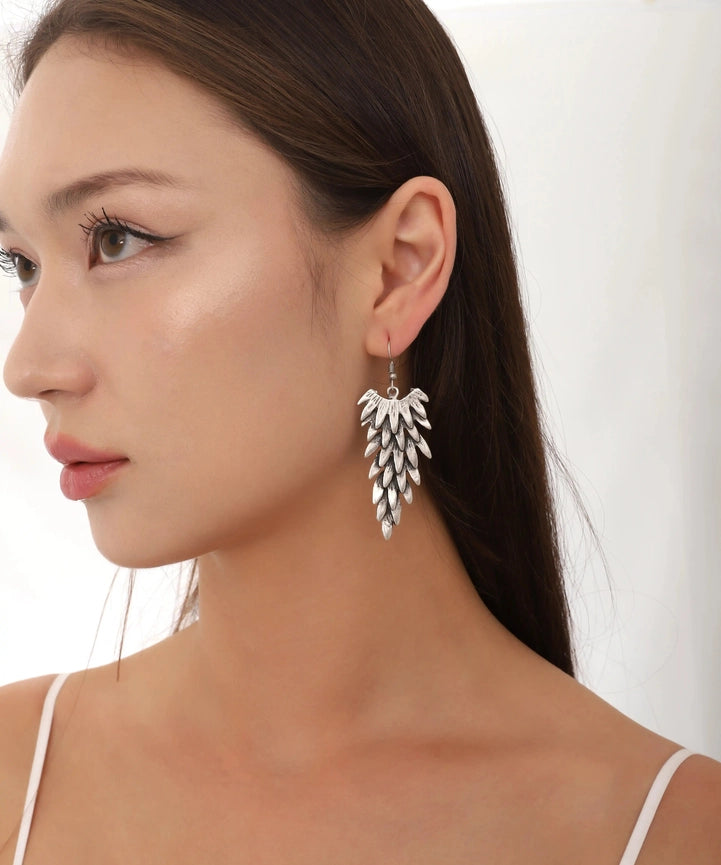 Sterling Silver Plated Layered Earrings