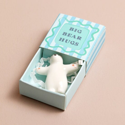 Tiny Matchbox Ceramic Token - Bear