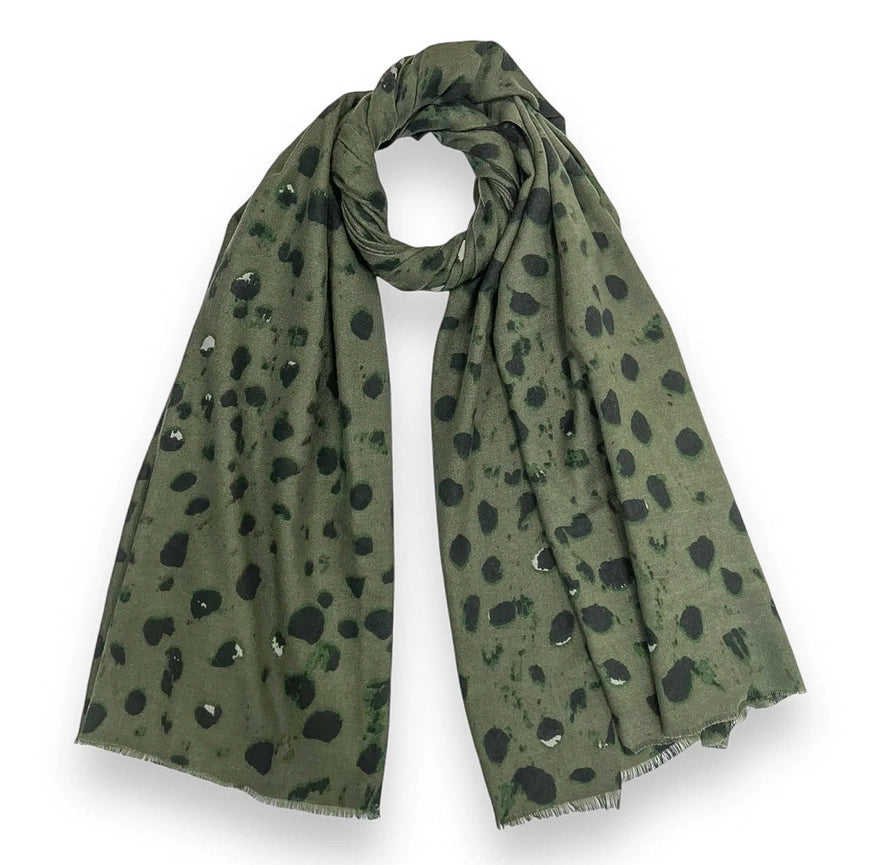 Spotty Print Medium Weight Scarf