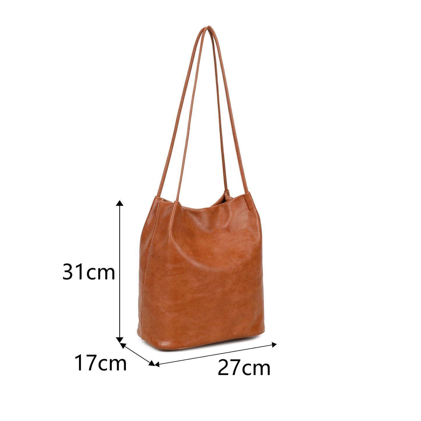 Soft Slouchy Shoulder Bag: Green