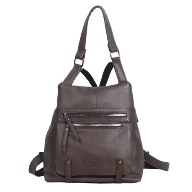 Anti-Theft Backpack Bag - Dark Brown