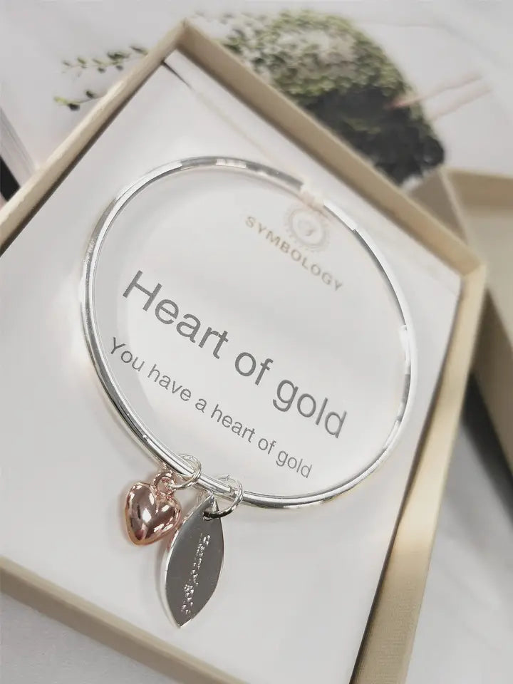 Heart of Gold Bangle