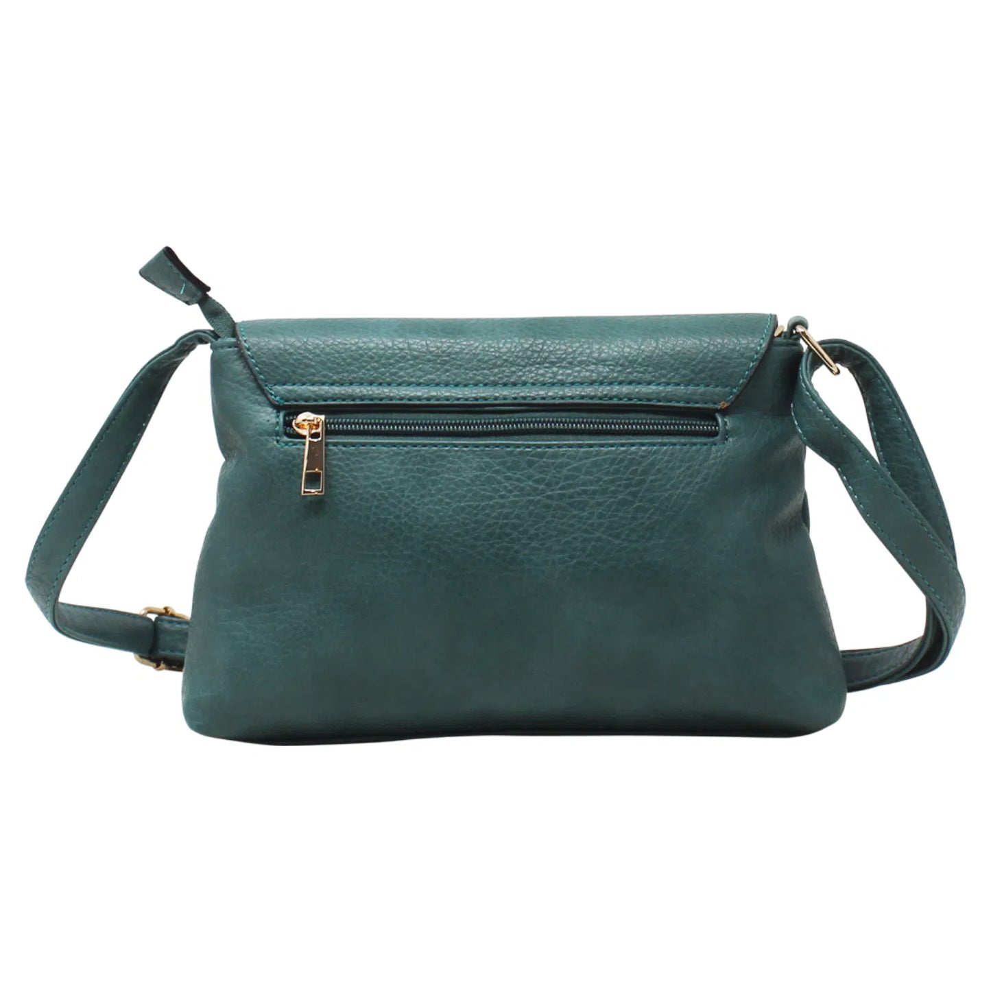 Small Teal Crossbody with Front Tassel