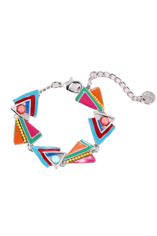 Multi-Coloured Enamel Bracelet