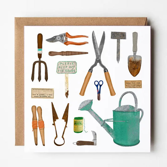 Gardening - Blank Greetings Card