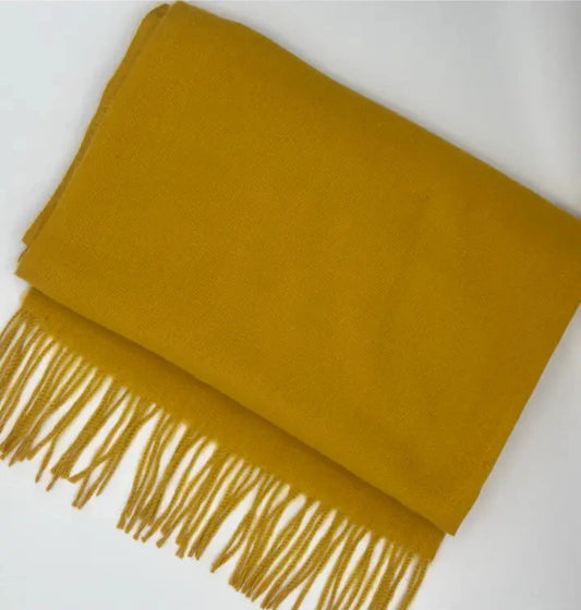 Super Soft Mustard Plain Colour Scarf