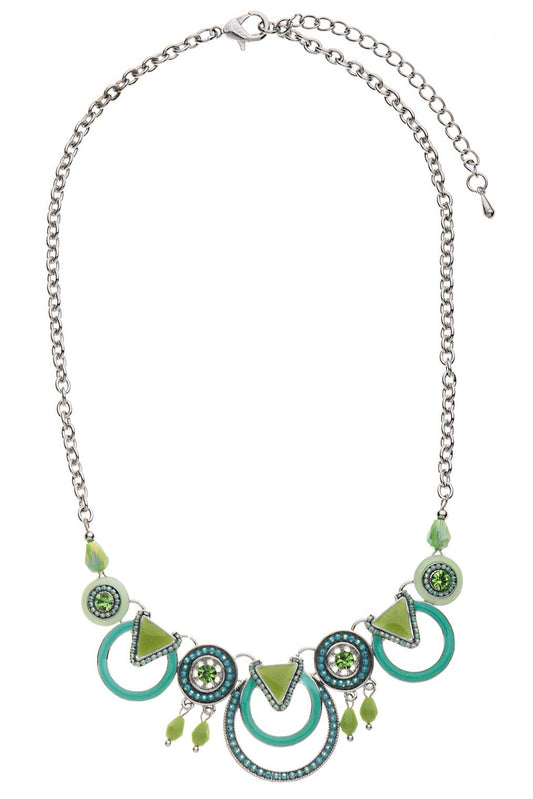 Green Enamel Necklace