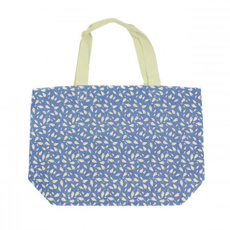 Weekend Bag Cornflower Blue - Leaves