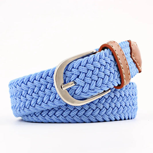 Elasticated Belt - Cornflower Blue
