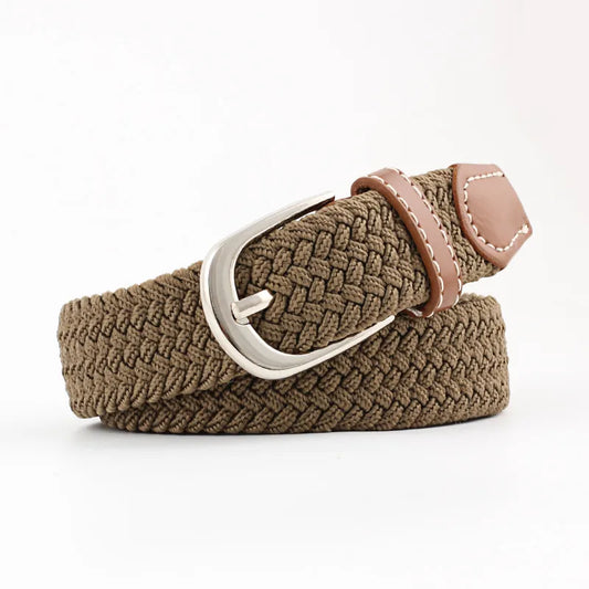 Elasticated Belt - Khaki